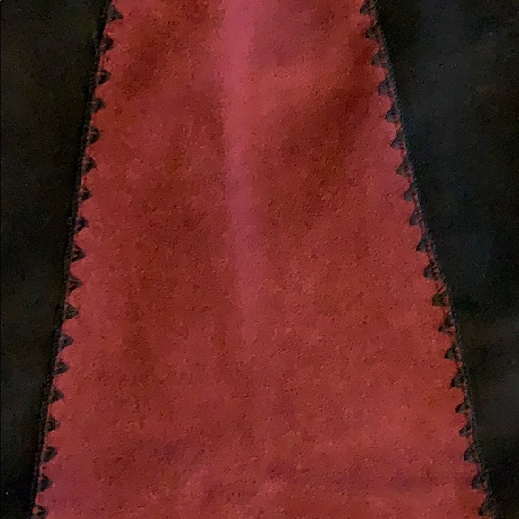 Suede Panel Skirt - Picture 2 of 3